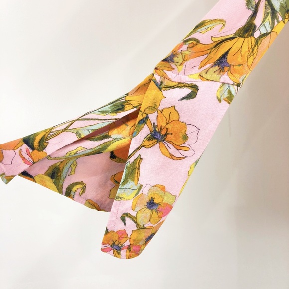 [ free people ]  tegan long sleeve floral dress - Picture 6 of 8